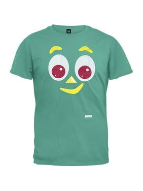 Gumby Leaning on Logo Men/'s Novelty T-Shirt